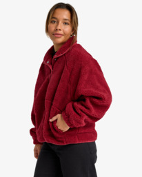 4 Travel The World - Sherpa-Fleece für Frauen Rot EBJPF00114 Billabong