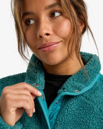 4 Travel The World - Sherpa-Fleece für Frauen Grün EBJPF00114 Billabong