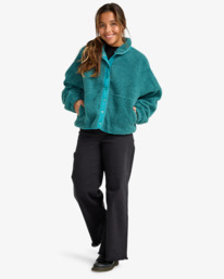 1 Travel The World - Sherpa-Fleece für Frauen Grün EBJPF00114 Billabong