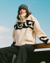 0 Dont You - Pullover mit Reißverschlusskragen für Frauen Weiss EBJPF00119 Billabong