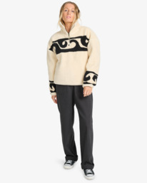2 Dont You - Pullover mit Reißverschlusskragen für Frauen Weiss EBJPF00119 Billabong