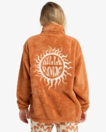 3 Bring The Sun - Pulli mit Reißverschluss für Frauen Braun EBJPF00120 Billabong