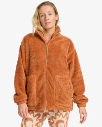 1 Bring The Sun - Pulli mit Reißverschluss für Frauen Braun EBJPF00120 Billabong