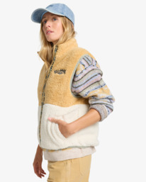 3 Go On Hike - Velo polar para mulher Beige EBJPF00122 Billabong