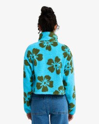 2 Holiday Cropped - Half Zip Fleece for Women Blue EBJPF00123 Billabong