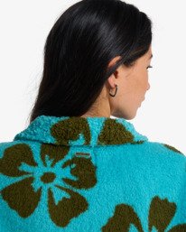 5 Holiday Cropped - Half Zip Fleece for Women Blue EBJPF00123 Billabong