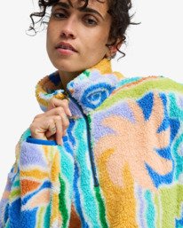 4 Holiday Cropped - Half Zip Fleece for Women Multi EBJPF00123 Billabong