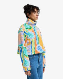 3 Holiday Cropped - Half Zip Fleece for Women Multi EBJPF00123 Billabong