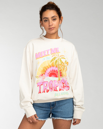 2 After Surf - Sweatshirt para Mulher Branco EBJSF00100 Billabong