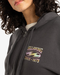 1 Nices Vibes - Sudadera con capucha y cremallera para Mujer Negro EBJSF00163 Billabong