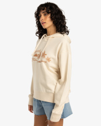 4 Beach Tropics - Sweatshirt com capuz para Mulher Branco EBJSF00165 Billabong