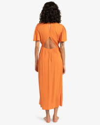 4 Jet Set - Vestido midi para Mulher Laranja EBJWD00134 Billabong