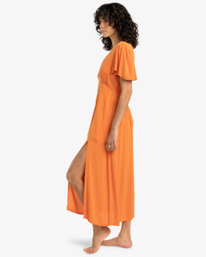 1 Jet Set - Vestido midi para Mulher Laranja EBJWD00134 Billabong