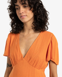 2 Jet Set - Midi Dress for Women Orange EBJWD00134 Billabong