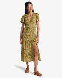 1 Jet Set - Robe midi pour Femme Beige EBJWD00134 Billabong
