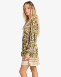 3 New Dawn - Mini dress for Women Green EBJWD00151 Billabong