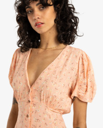 1 Retro Mood - Vestido Mini para Mujer Rosa EBJWD00154 Billabong