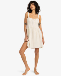 2 Romantic Vibes - Vestido mini para Mulher Branco EBJWD00155 Billabong