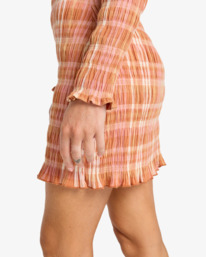 5 Check Me Out - Mini Dress for Women Brown EBJWD00160 Billabong