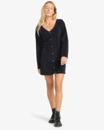 1 Last Waves - Minivestido para mujer Negro EBJWD00164 Billabong