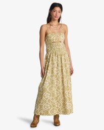 0 Cloud - Strappy Dress for Women Green EBJWD00169 Billabong