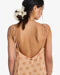 4 Gypsy Backless - Kleid mit V-Ausschnitt f&uuml;r Frauen Rosa EBJWD00176 Billabong