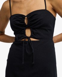 4 Lima Mini Maxi - Linen Blend Dress for Women Black EBJWD00191 Billabong