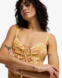 4 So Dreamy - Viskose-Crinkle-Kleid f&uuml;r Frauen Gelb EBJWD00192 Billabong