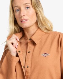 2 Take The Road - Mono de pana para mujer Marron EBJWO03004 Billabong