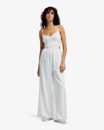 0 To The Moon - Overall mit weiten Beinen f&uuml;r Frauen Weiss EBJWO03005 Billabong