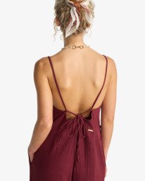 5 Only In Dreams - Combinaison &eacute;vas&eacute;e &agrave; la jambe pour Femme Rouge EBJWO03006 Billabong