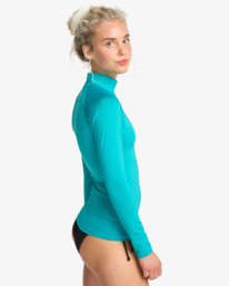 3 Tropic Surf - T-shirt de surf de manga comprida com UPF 50 para Mulher Azul EBJWR03014 Billabong
