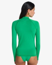 2 Tropic Surf - T-shirt de surf &agrave; manches longues UPF 50 pour Femme Vert EBJWR03014 Billabong