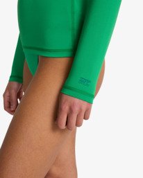 5 Tropic Surf - T-shirt de surf &agrave; manches longues UPF 50 pour Femme Vert EBJWR03014 Billabong