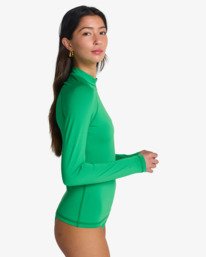1 Tropic Surf - T-shirt de surf &agrave; manches longues UPF 50 pour Femme Vert EBJWR03014 Billabong