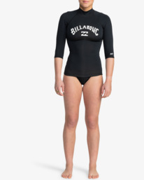 1 Tropic Surf - Camiseta de surf de manga corta UPF 50 para Mujer Negro EBJWR03019 Billabong