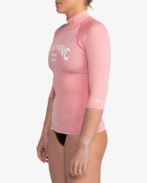 1 Tropic Surf - Short Sleeves UPF 50 Surf T-Shirt for Women Pink EBJWR03019 Billabong