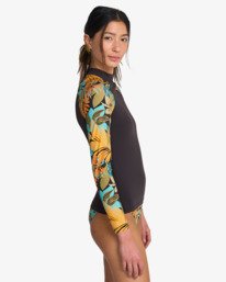 3 Ls Rashguard - Long Sleeve Rash Vest for Women Black EBJWR03043 Billabong