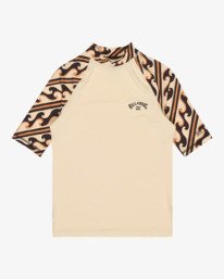 0 Tropic Surf Print - Licra protetora de manga curta para Mulher Branco EBJWR03047 Billabong