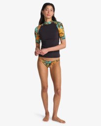 1 Tropic Surf Print - Licra protetora de manga curta para Mulher Preto EBJWR03047 Billabong