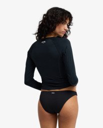 2 Crop Licra - Licra crop de manga larga para mujer Negro EBJWR03051 Billabong