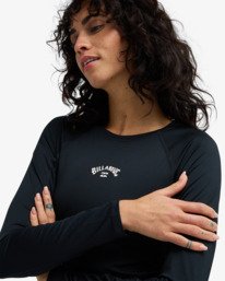 3 Crop Licra - Licra crop de manga larga para mujer Negro EBJWR03051 Billabong