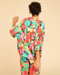 3 All Good - Camisa con botones para Mujer Multi EBJWT00108 Billabong