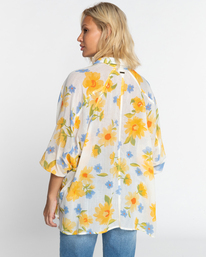 3 Isabel - Camicia a Maniche Lunghe da Donna White EBJWT00110 Billabong