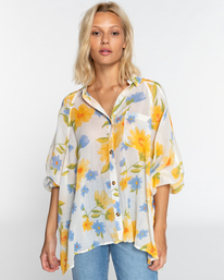 1 Isabel - Camicia a Maniche Lunghe da Donna White EBJWT00110 Billabong