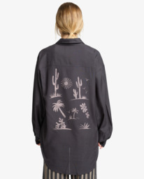 2 Beach Side - Long Sleeve Shirt for Women Black EBJWT00118 Billabong