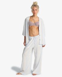 1 Beach Side - Chemise manches courtes pour Femme Bleu EBJWT00121 Billabong