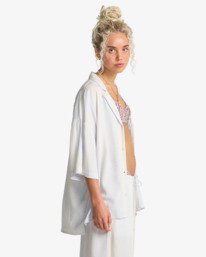 3 Beach Side - Chemise manches courtes pour Femme Bleu EBJWT00121 Billabong