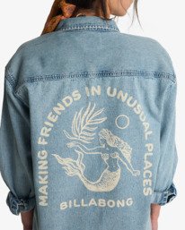 7 Down The Coast - Chemise manches longues pour Femme Bleu EBJWT00122 Billabong