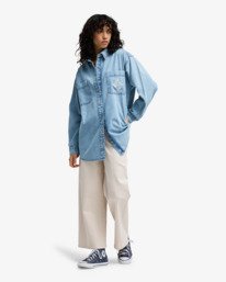 2 Down The Coast - Chemise manches longues pour Femme Bleu EBJWT00122 Billabong